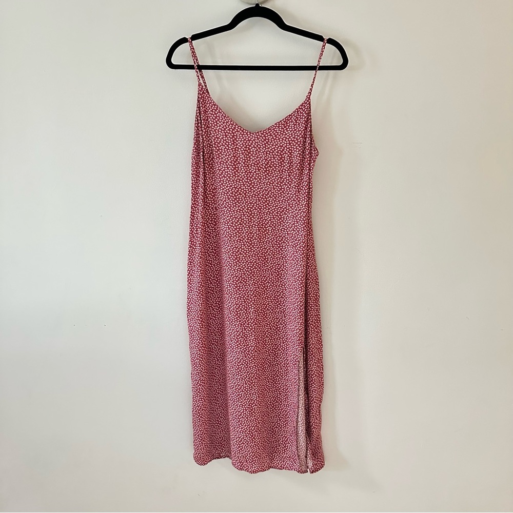 Abercrombie & Fitch Red Floral Slip Dress, Size M
